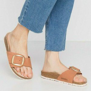 Birkenstock | Shoes | Birkenstock Madrid Big Buckle Slide Sandal Brandy |  Poshmark
